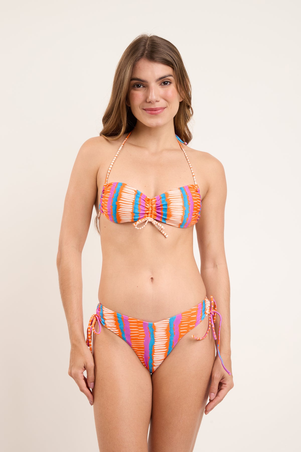 Model Front: Rio De Sol Bottom Bottom Stripes Lola