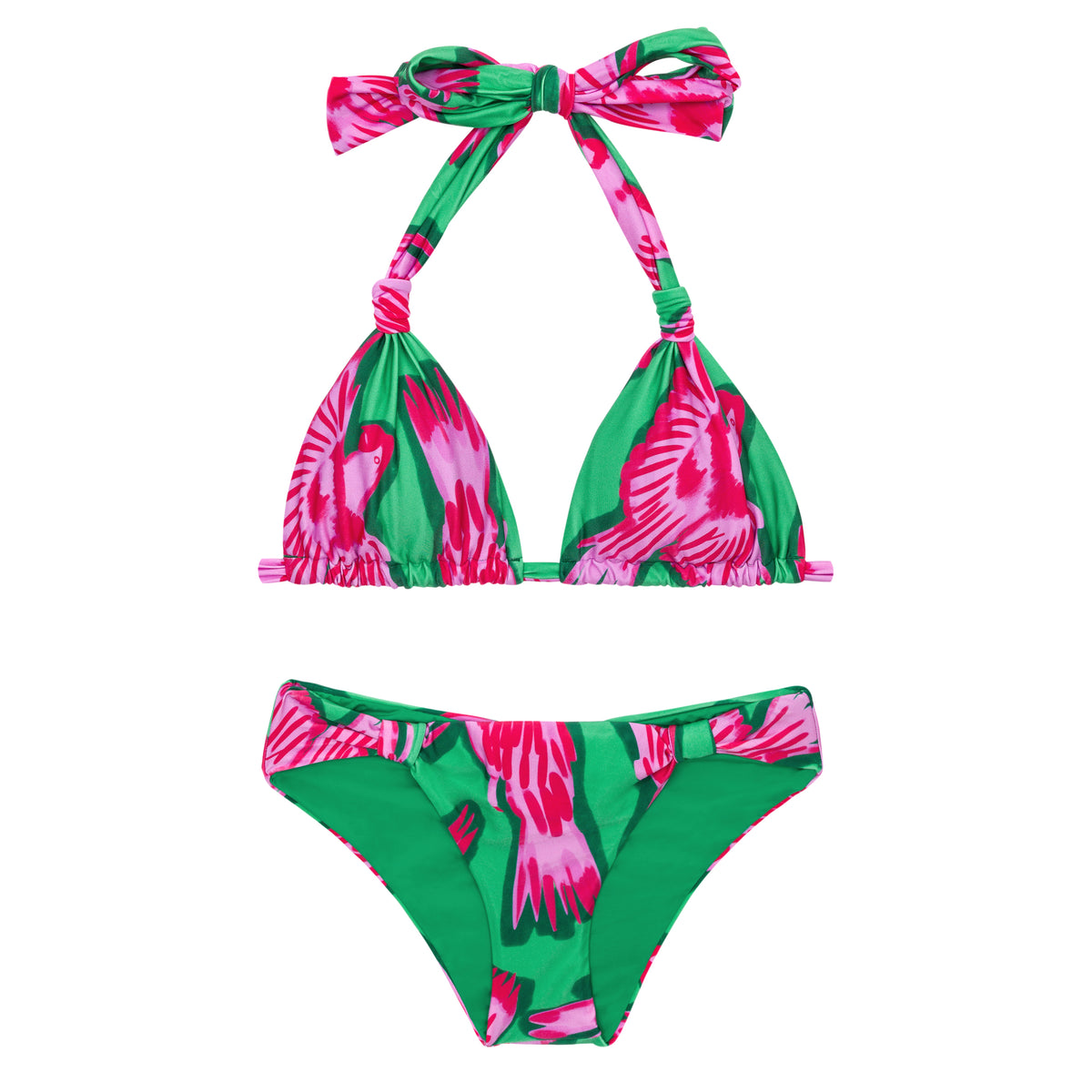 Product Front: Rio De Sol Two Piece Swimwear Set Parrots Mel
