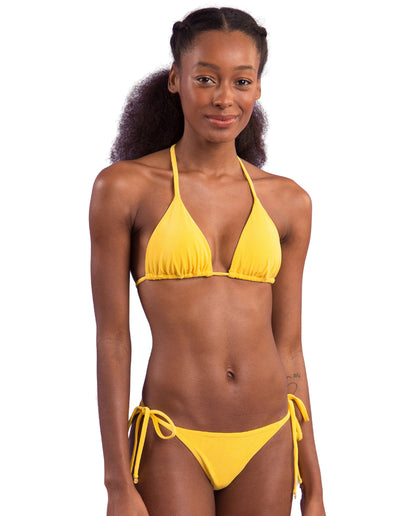 Gallery: Rio De Sol Two Piece Swimwear Set Malibu-Yellow Tri-Inv Cheeky-Tie