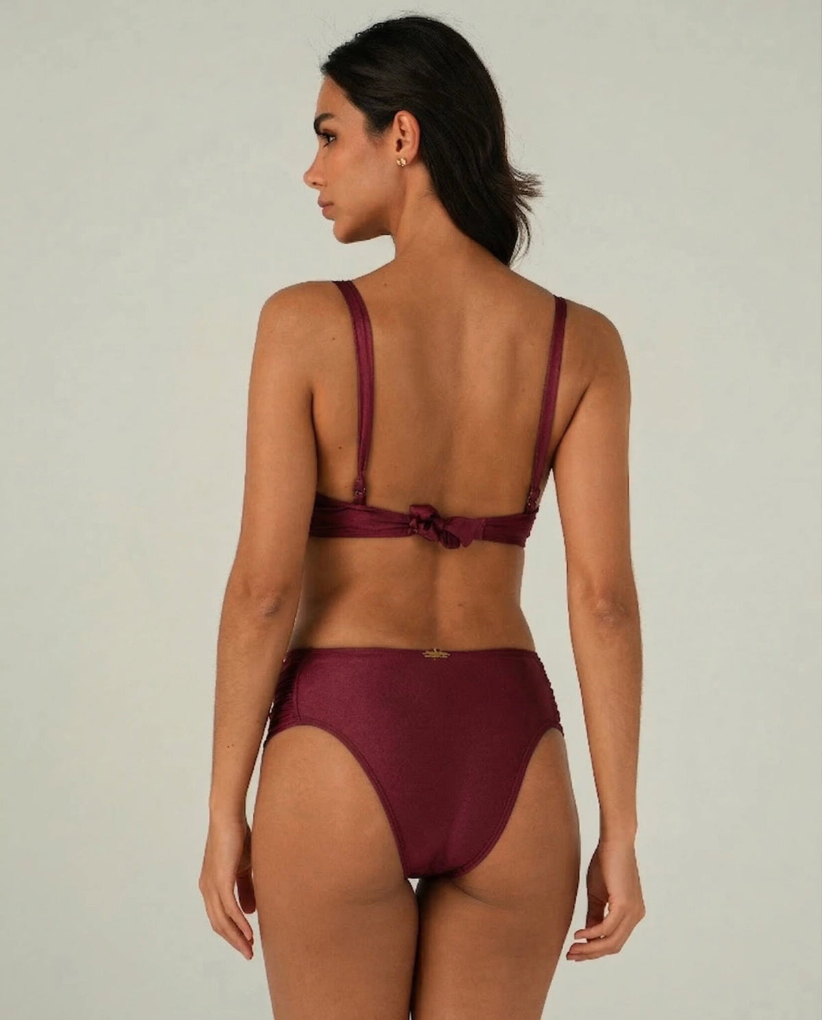 Model Back: Lua Morena Bikini Bottoms Bottom Acai Drapeada