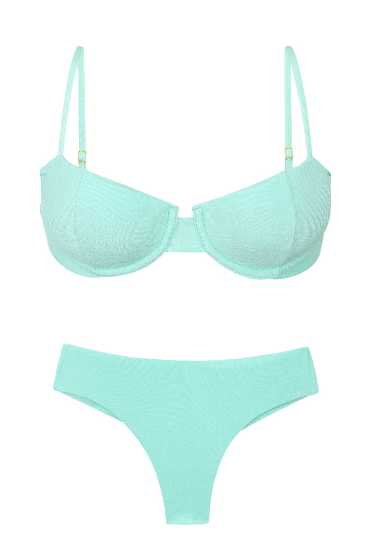Product Front: Rio De Sol Two Piece Swimwear Set Malibu-Menta Balconet Ciao