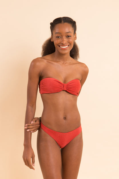 Image 11: Rio De Sol Two Piece Swimwear Set Malibu-Chili Bandeau-Duo Essential