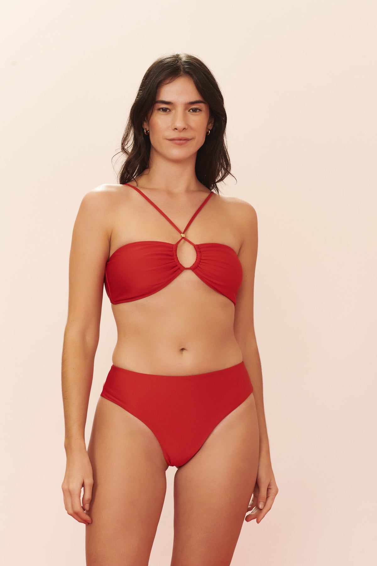 Model Front: Blueman Bikini Bottoms Bottom Vermelho Canes