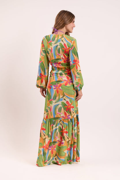 Model Back: Rio De Sol Maxi Dresses Tropical Long Dress Verona
