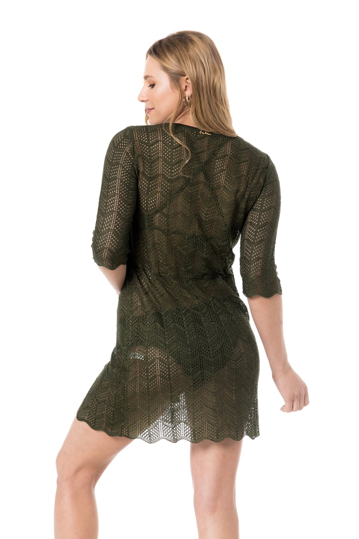 Model Back: Lua Morena Mini Dresses Tunica Tricot Mangue