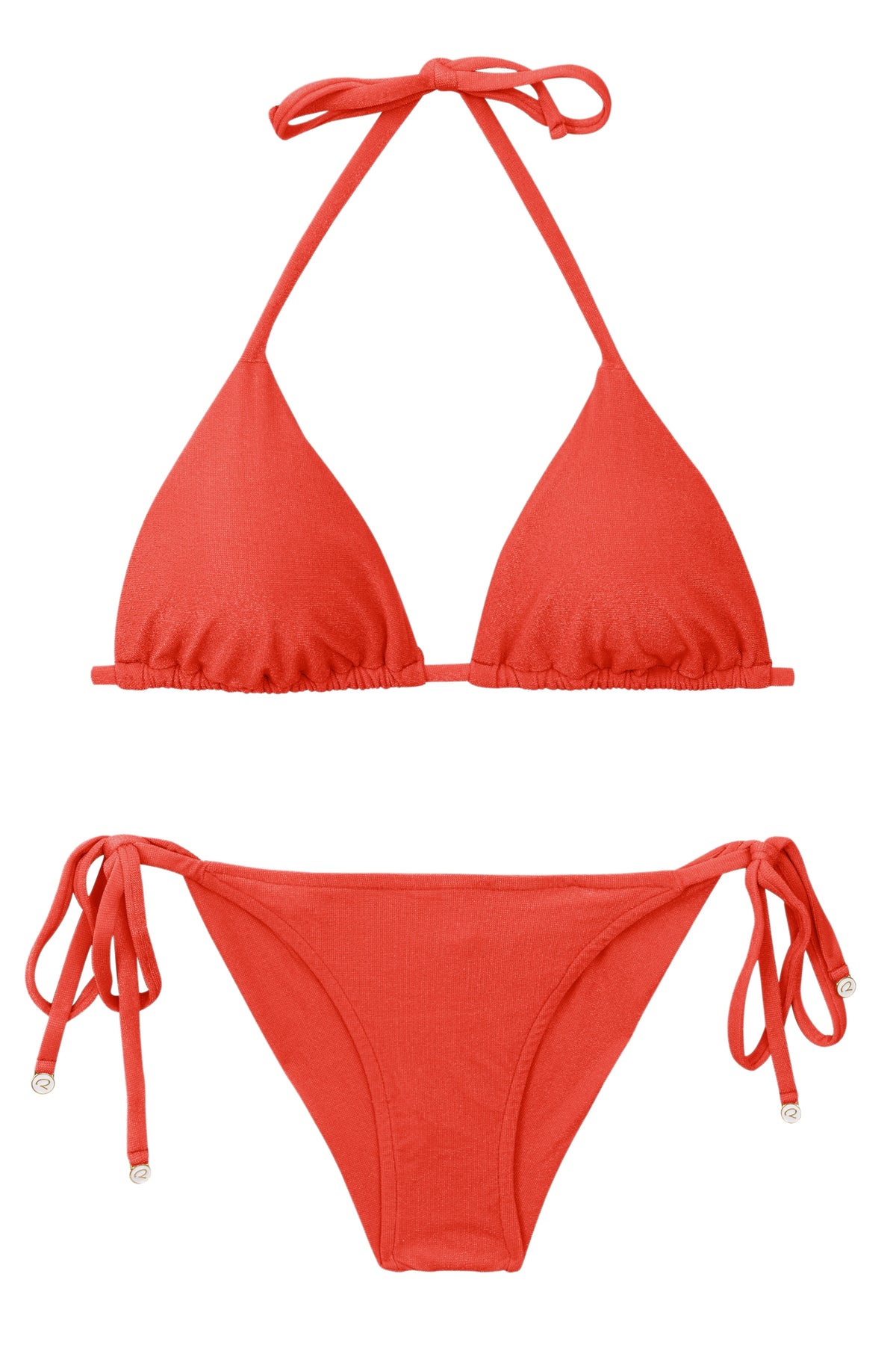 Product Front: Rio De Sol Two Piece Swimwear Set Malibu-Chili Tri-Inv Cheeky-Tie