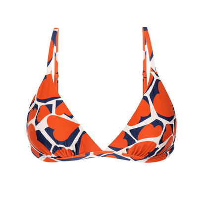 Product Front: Rio De Sol Bikini Tops Top Amore-Red Tri-Fixo
