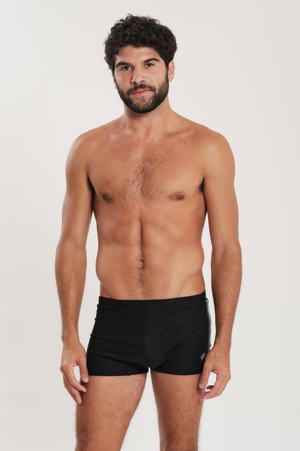 Model Front: Blueman Swim Trunks Sunga Berlim Cairo Fit Preto