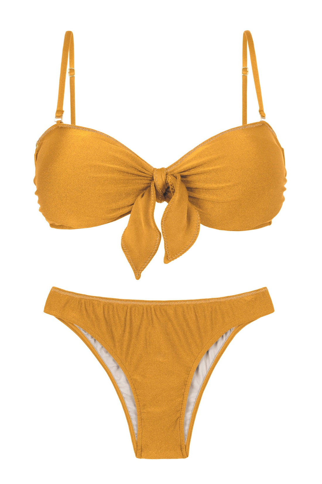 Product Front: Rio De Sol Two Piece Swimwear Set Damasco Bandeau-No Essential
