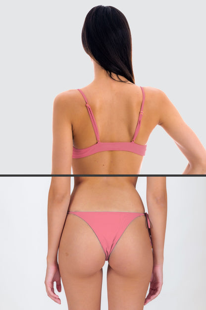 Model Back: Rio De Sol Two Piece Swimwear Set Confetti Mila Ibiza
