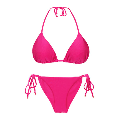 Product Front: Rio De Sol Two Piece Swimwear Set Shimmer-Olinda Tri-Inv Cheeky-Tie