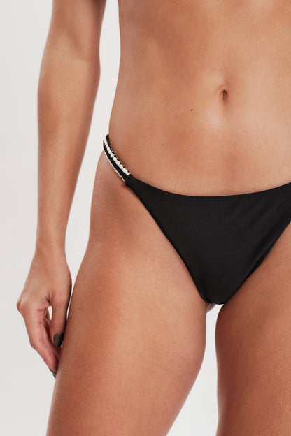 Image 05: Blueman Bikini Bottoms Bottom Preto Macrame-Ponto-Basico