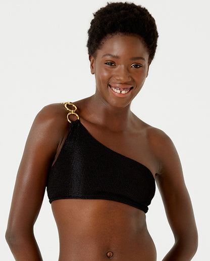 Gallery: Blueman Bikini Tops Top Textura Wavy Shine Preto