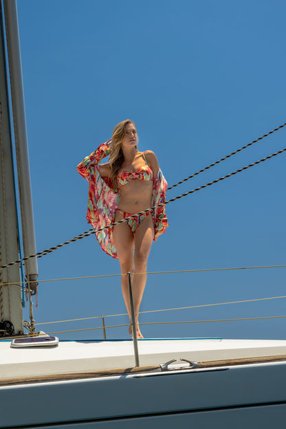 Image 09: Rio De Sol Top Top Sea-Bloom Bandeau-Joy