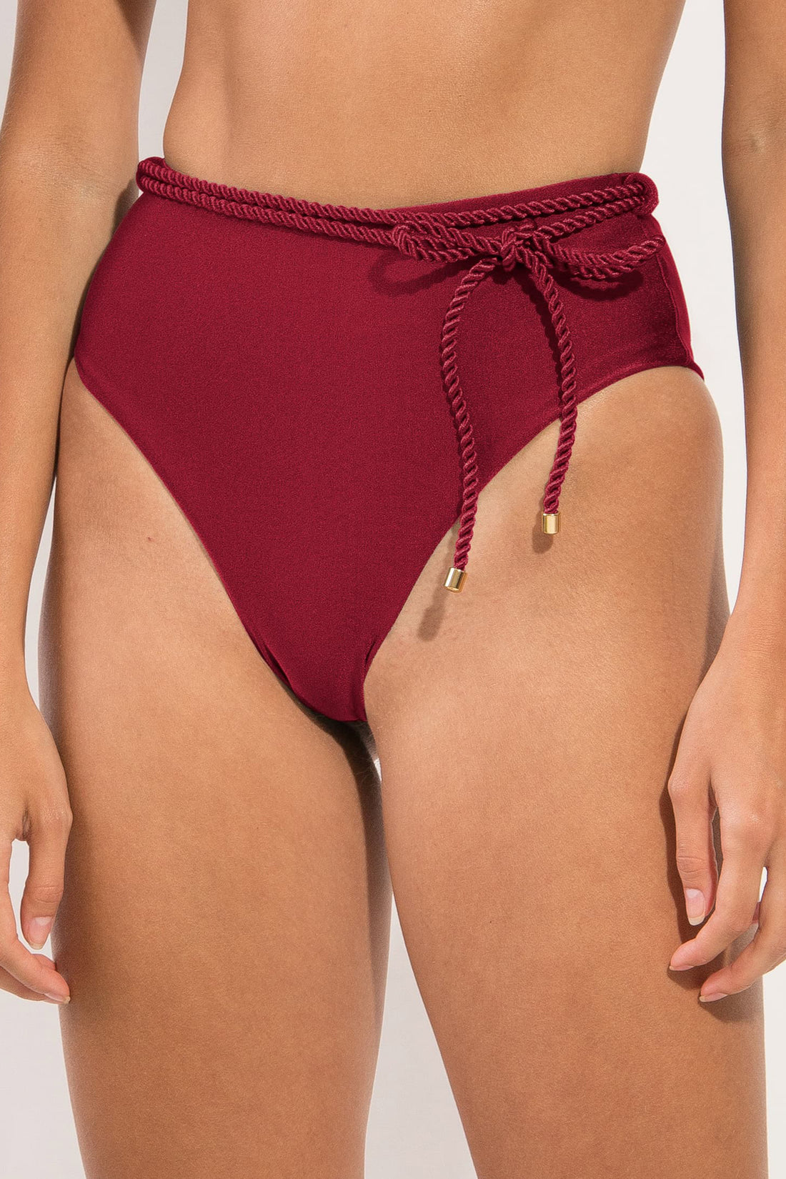 Gallery: Rio De Sol Bikini Bottoms Bottom Shimmer-Divino Belted-High-Waist