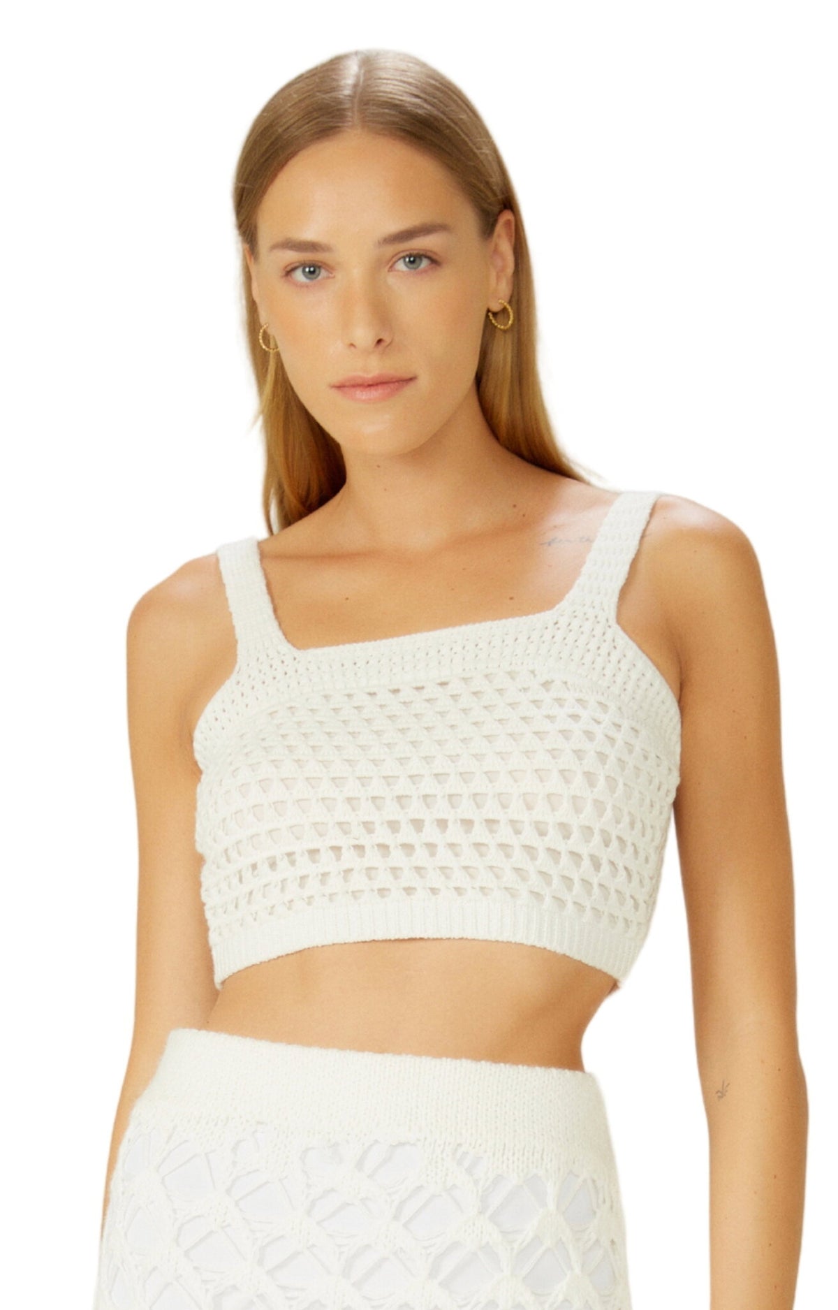 Gallery: Blueman Beach Tops Off-White Top-Tricot