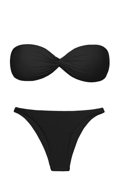Product Front: Rio De Sol Two Piece Swimwear Set Nero Twist Leblon