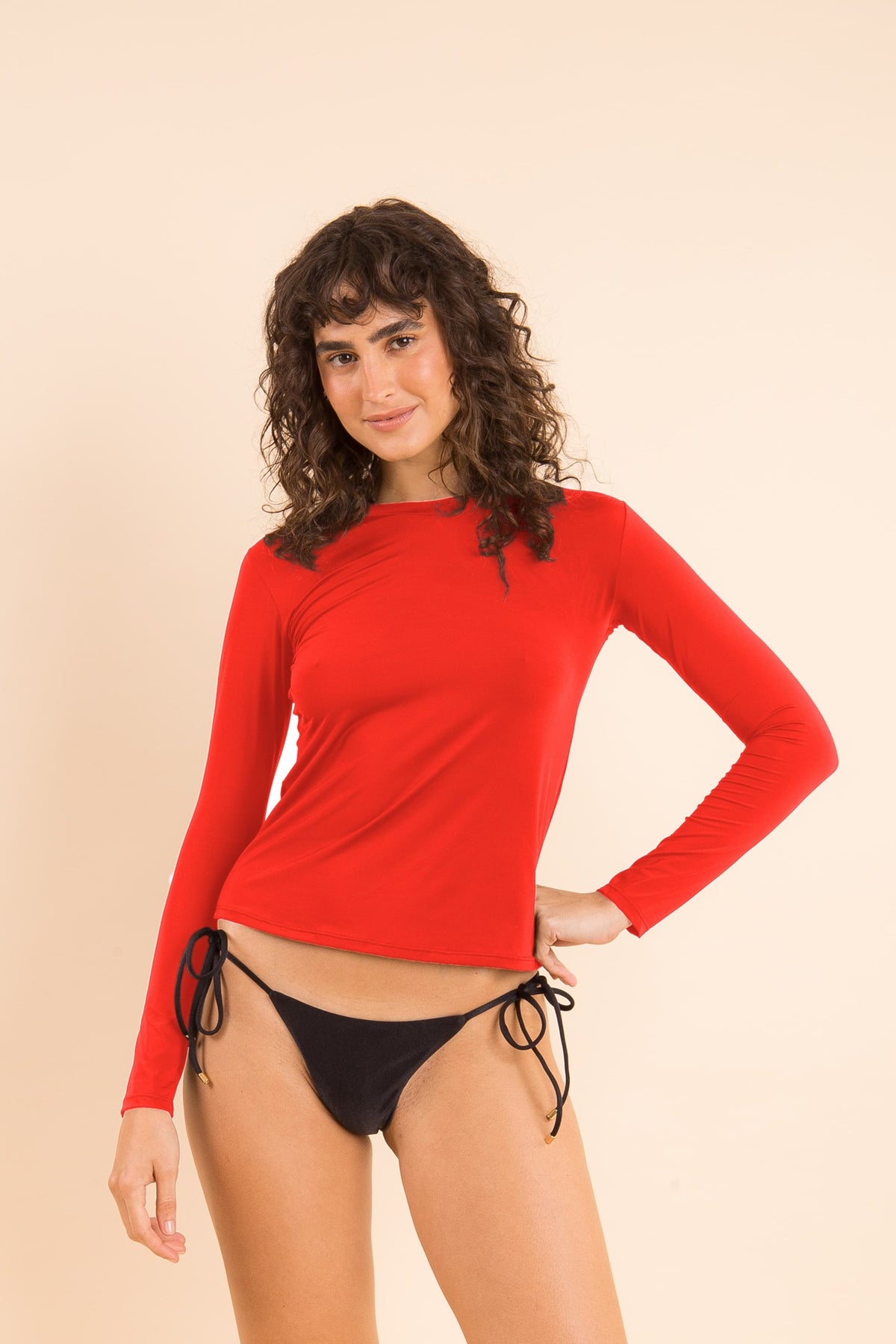 Image 08: Rio De Sol Bikini Tops Rouge Rash-Guard