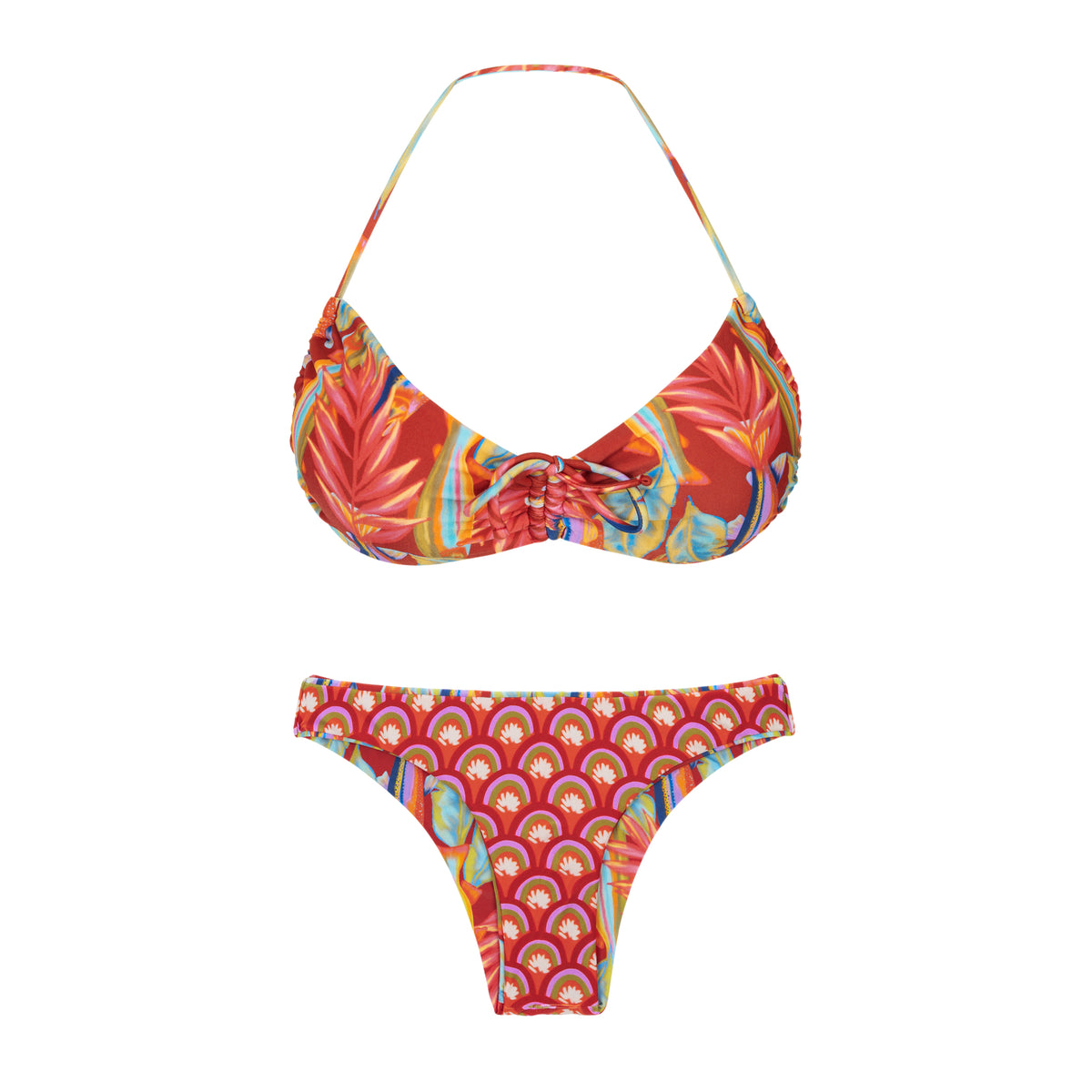 Product Back: Rio De Sol Two Piece Swimwear Set Sea-Bloom Corine Essential