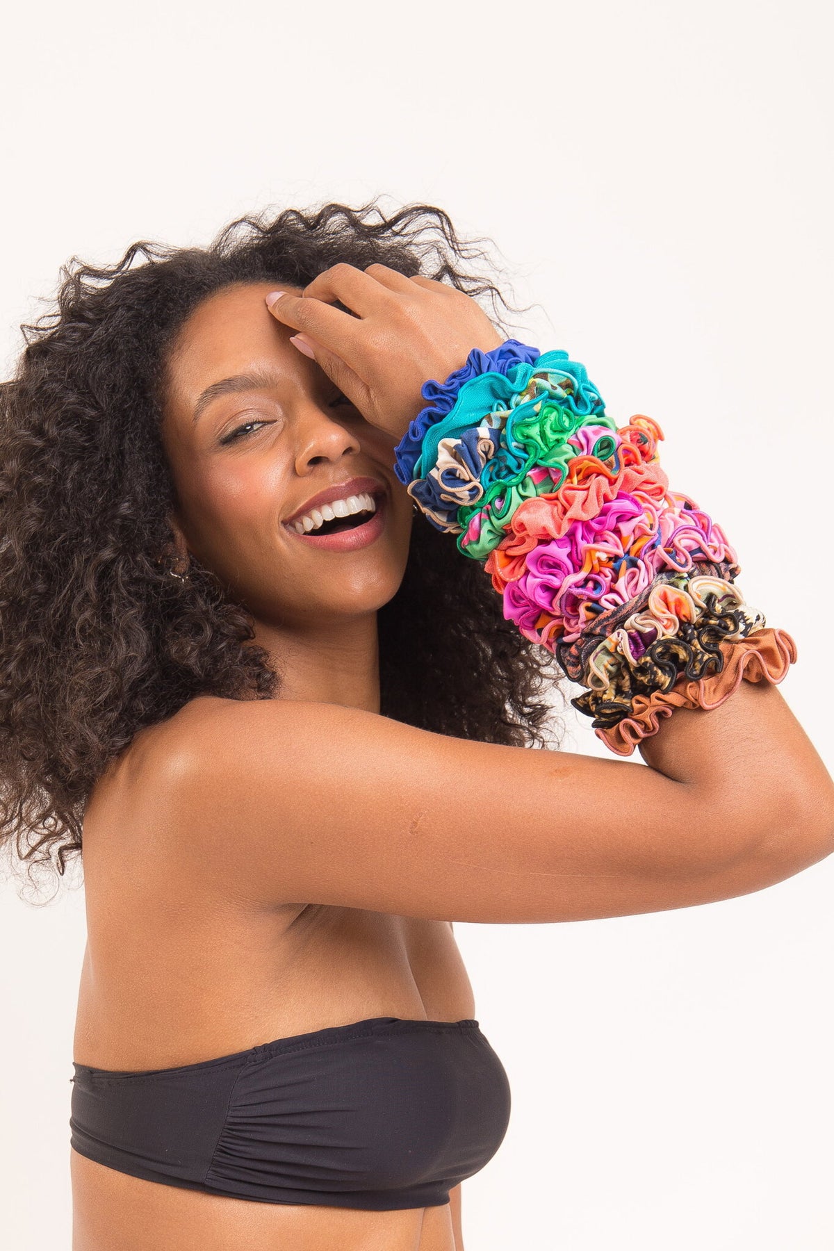 Image 03: Rio De Sol Hair Accessory Pottery Scrunchie