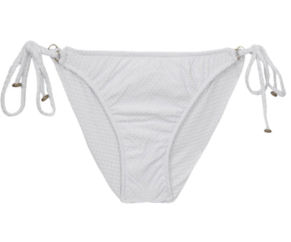 Model Front: Rio De Sol Bikini Bottoms Bottom Cloque Branco New Comfort