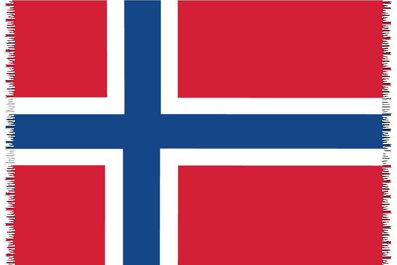 Product Front: Bali Blue Pareo Canga Norvegian National Flag