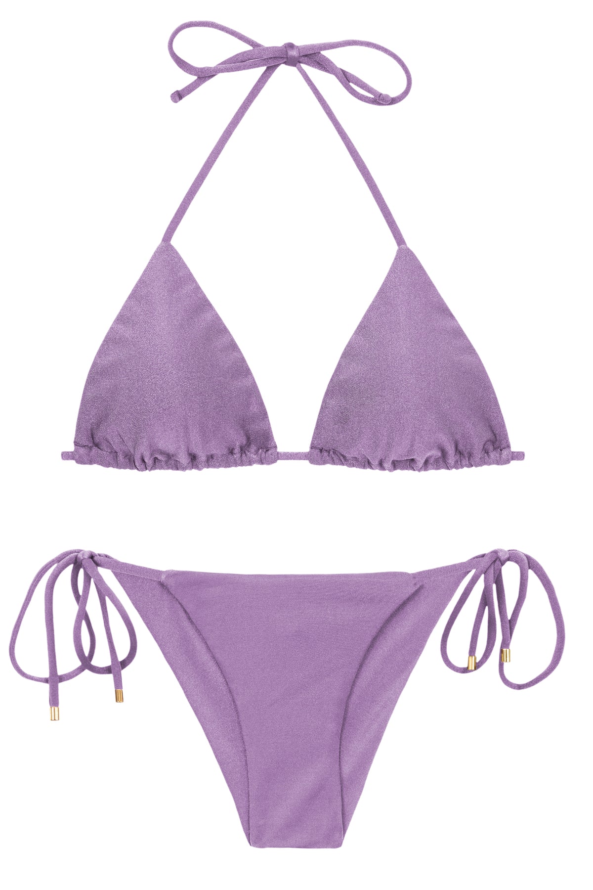 Product Front: Rio De Sol Two Piece Swimwear Set Shimmer-Harmonia Tri-Inv Cheeky-Tie