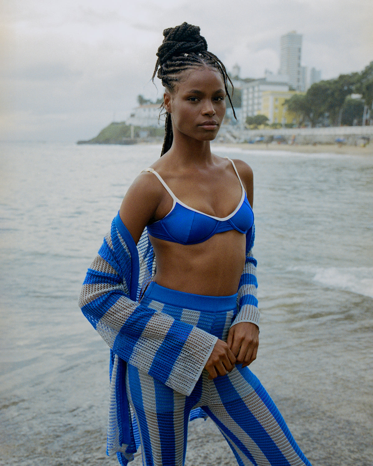 Image 05: Blueman Bikini Tops Top Pepe Bias Arriba Azul