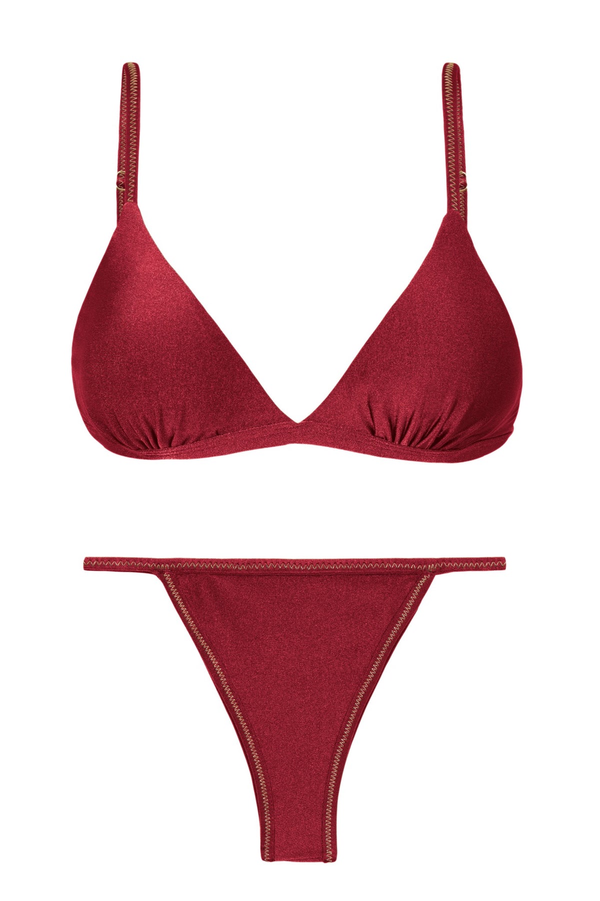 Product Front: Rio De Sol Two Piece Swimwear Set Shimmer-Divino Tri-Fixo California