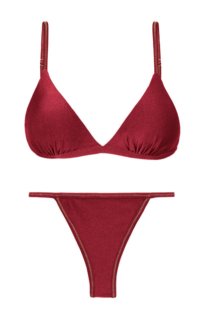 Product Front: Rio De Sol Two Piece Swimwear Set Shimmer-Divino Tri-Fixo California