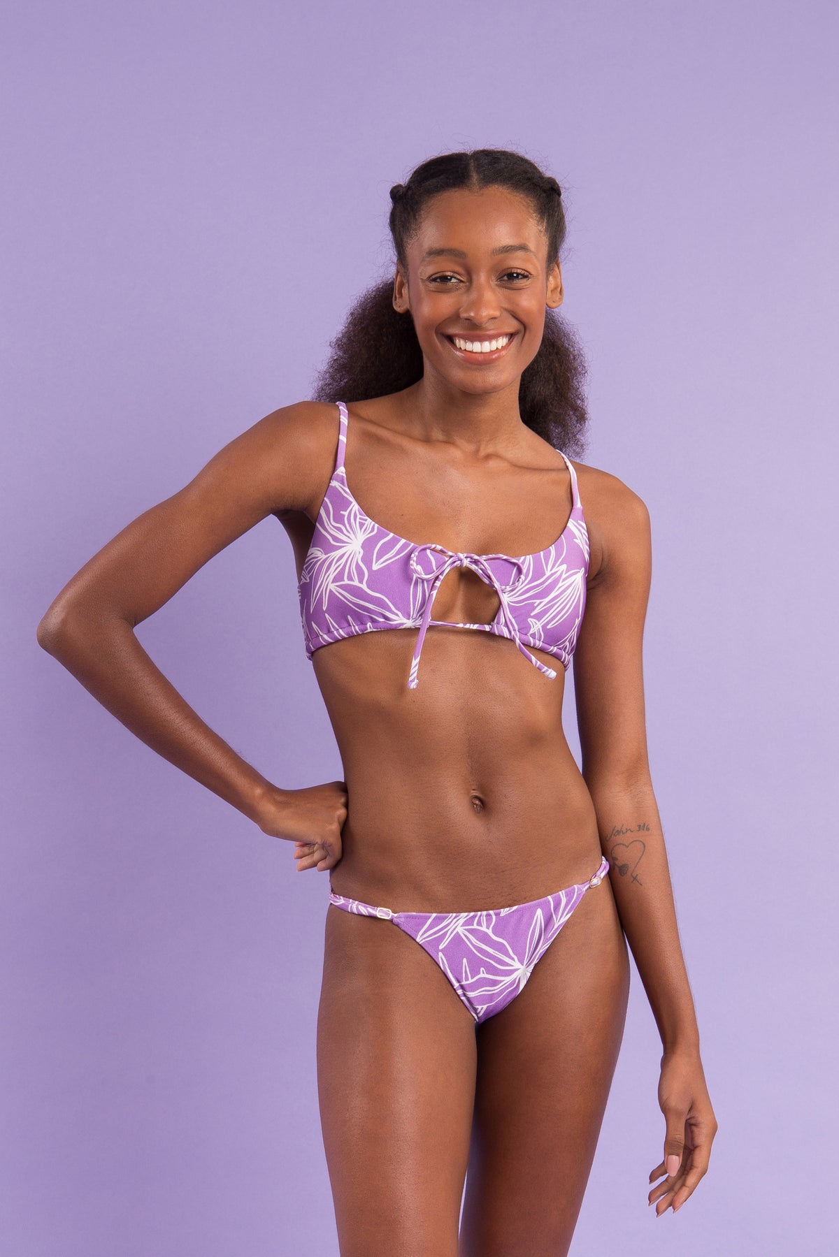 Image 09: Rio De Sol Bikini Bottoms Bottom Trail-Purple Ipanema