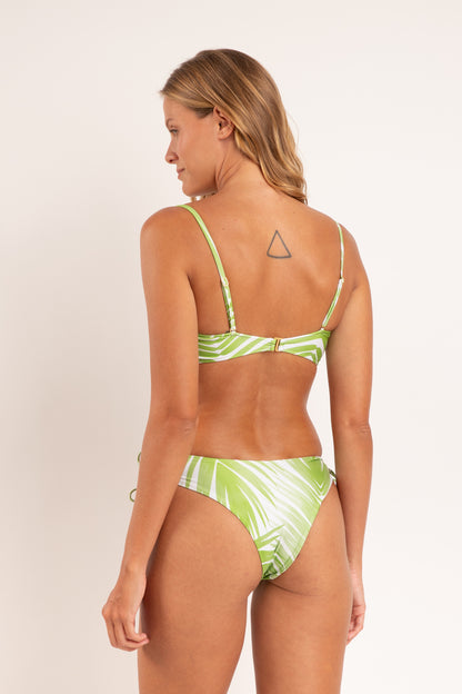 Model Back: Rio De Sol Two Piece Swimwear Set Palms Sara Lola