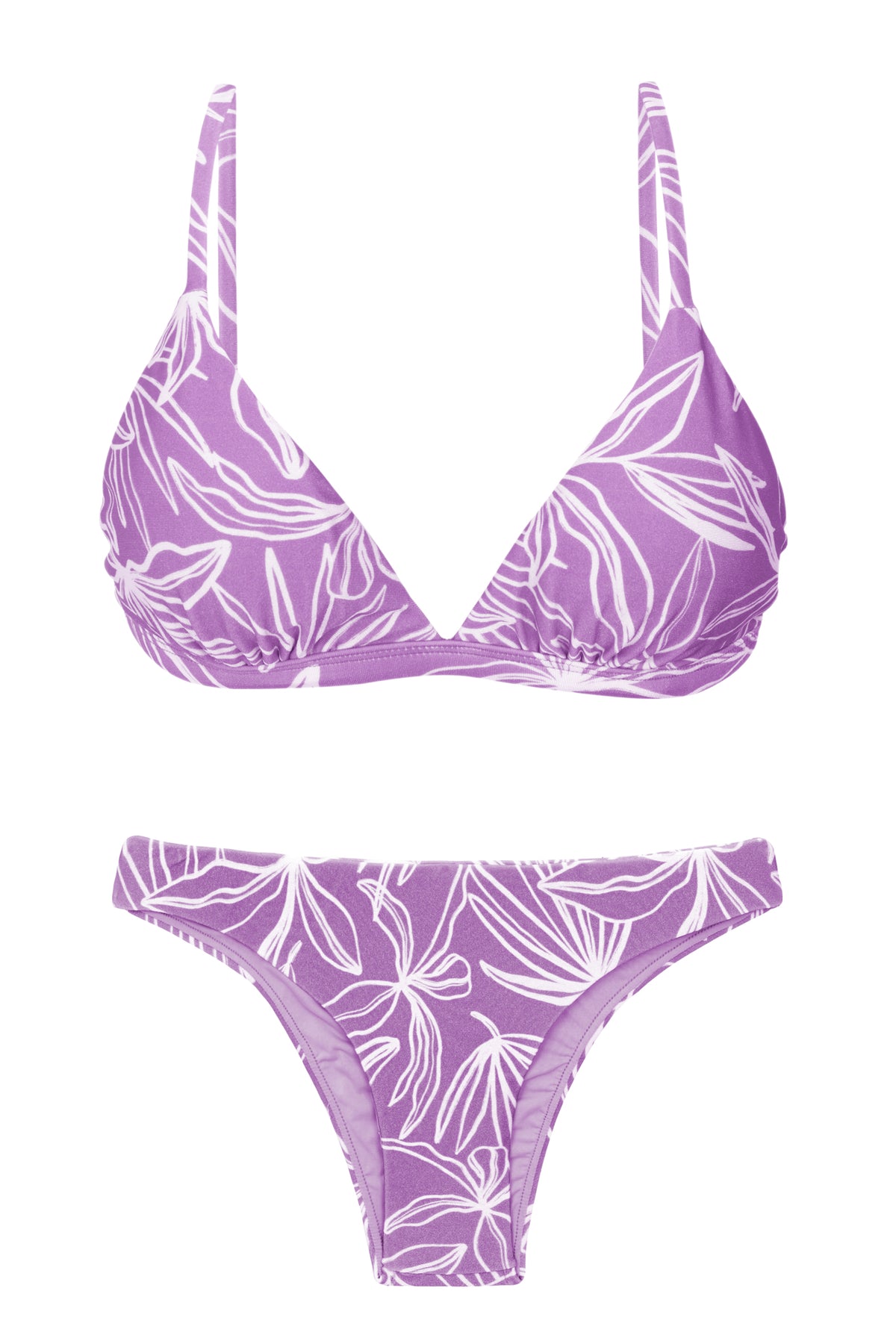 Product Front: Rio De Sol Two Piece Swimwear Set Trail-Purple Tri-Fixo Essential