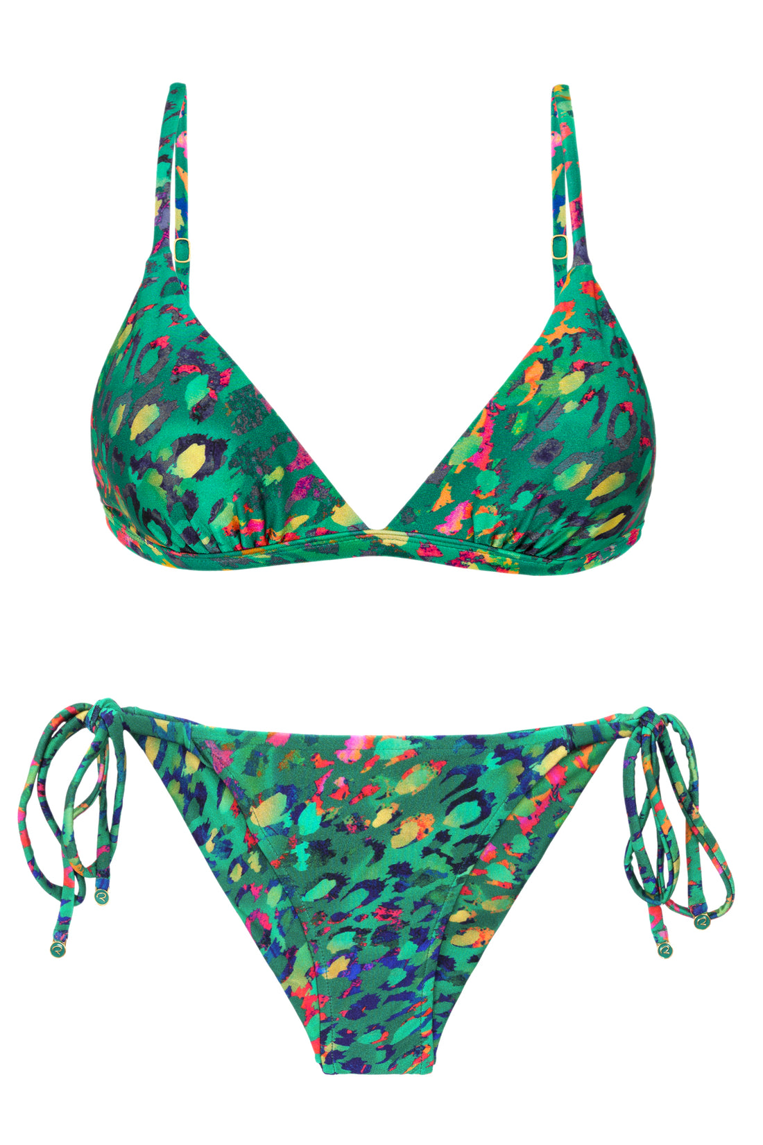Product Front: Rio De Sol Two Piece Swimwear Set Wilds Tri-Fixo Cheeky-Tie