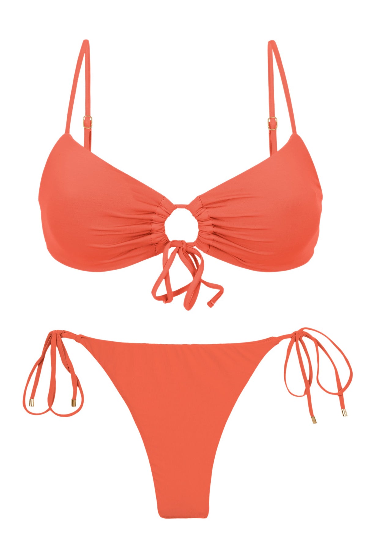 Product Front: Rio De Sol Two Piece Swimwear Set Light-Peach Mila Ibiza