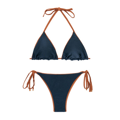 Product Back: Rio De Sol Two Piece Swimwear Set Nocciola Tri-Inv Ibiza