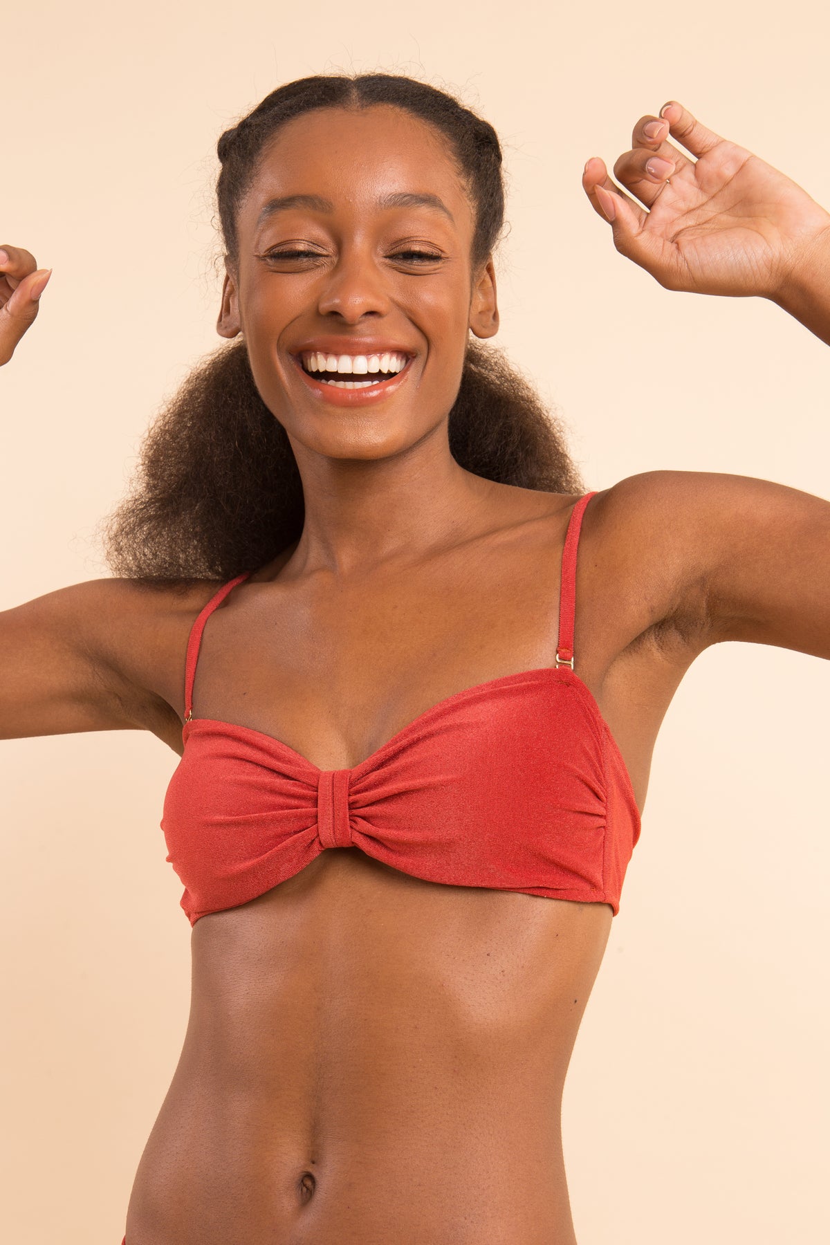 Image 08: Rio De Sol Two Piece Swimwear Set Malibu-Chili Bandeau-Duo Essential