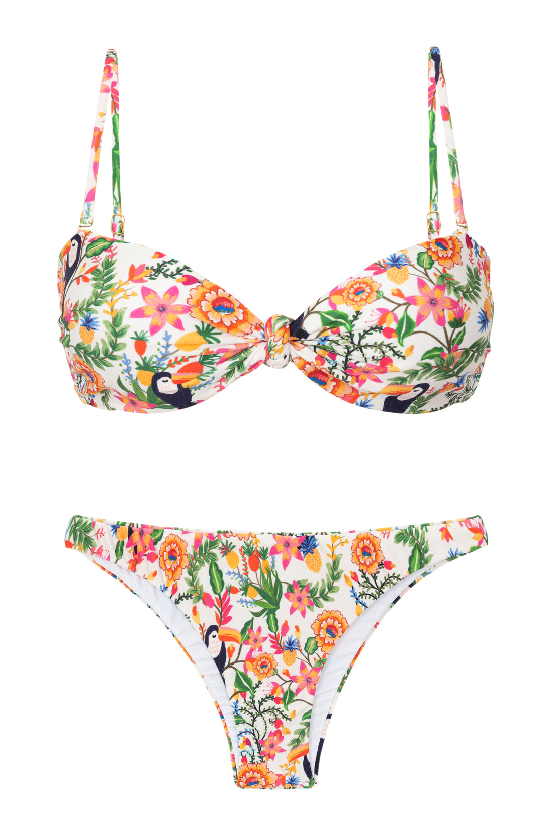 Product Front: Rio De Sol Two Piece Swimwear Set Boho Bandeau-Joy Leblon
