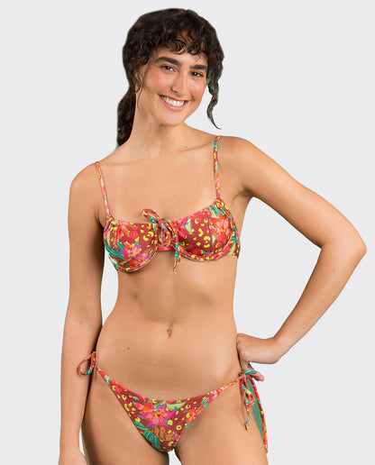 Gallery: Rio De Sol Two Piece Swimwear Set Tropics Balconet-Tie Lacinho