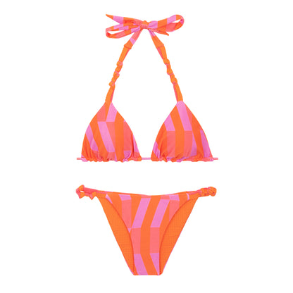 Product Front: Rio De Sol Two Piece Swimwear Set Sunrise Tri-Rev Essential-Rev