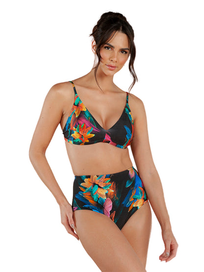 Model Front: Lua Morena Bikini Bottoms Bottom Cinta Brinco Preto