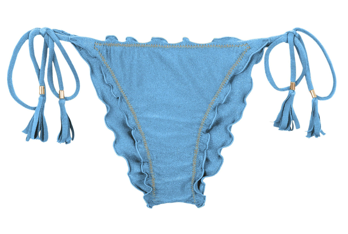 Product Front: Rio De Sol Bikini Bottoms Bottom Shimmer-Baltic-Sea Frufru