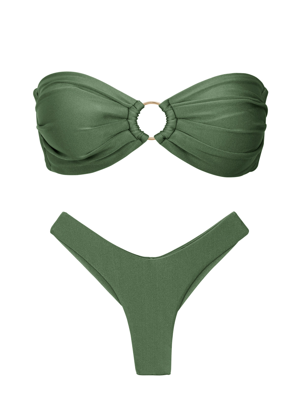 Product Front: Rio De Sol Two Piece Swimwear Set Shimmer-Croco Mavi Nara