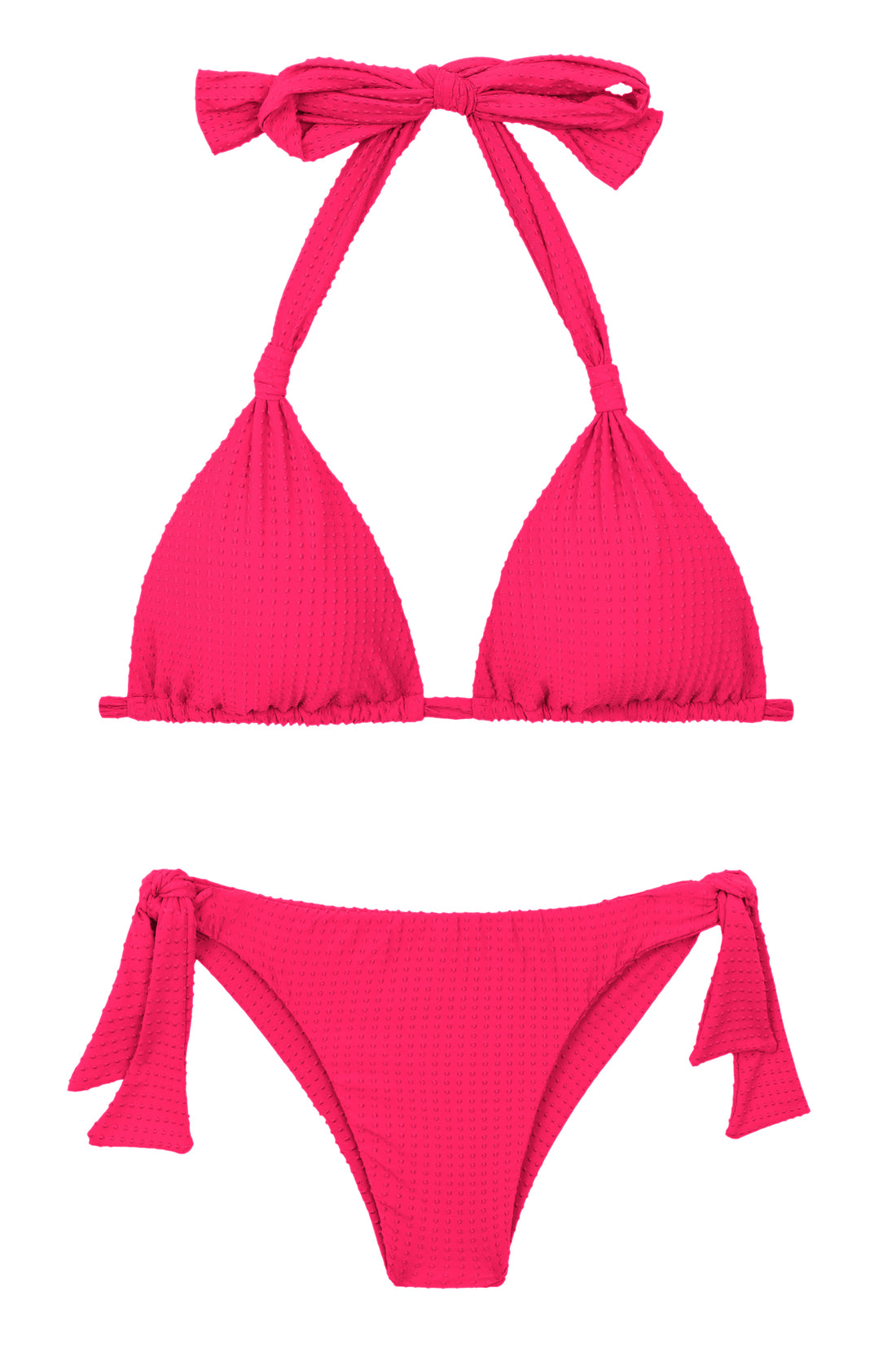 Product Front: Rio De Sol Two Piece Swimwear Set Dots-Virtual-Pink Mel Italy