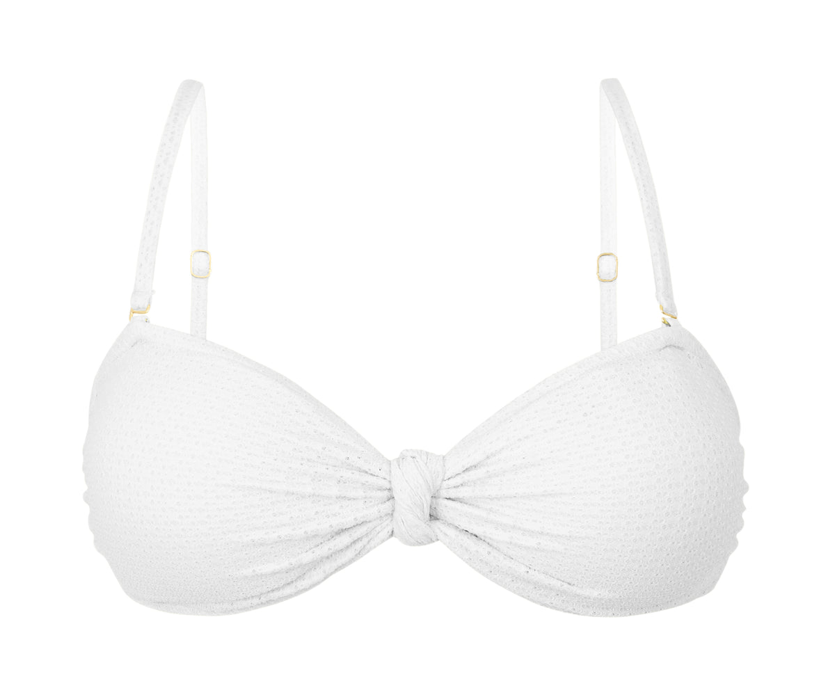 Product Front: Rio De Sol Bikini Tops Top Bora-White Bandeau-Joy