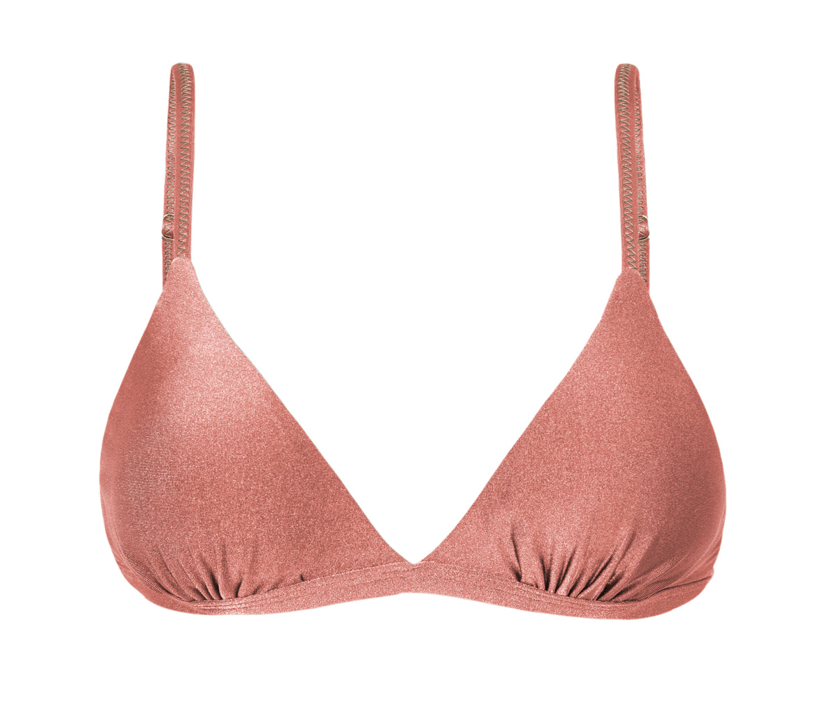 Product Front: Rio De Sol Bikini Tops Top Shimmer-Copper Tri-Fixo