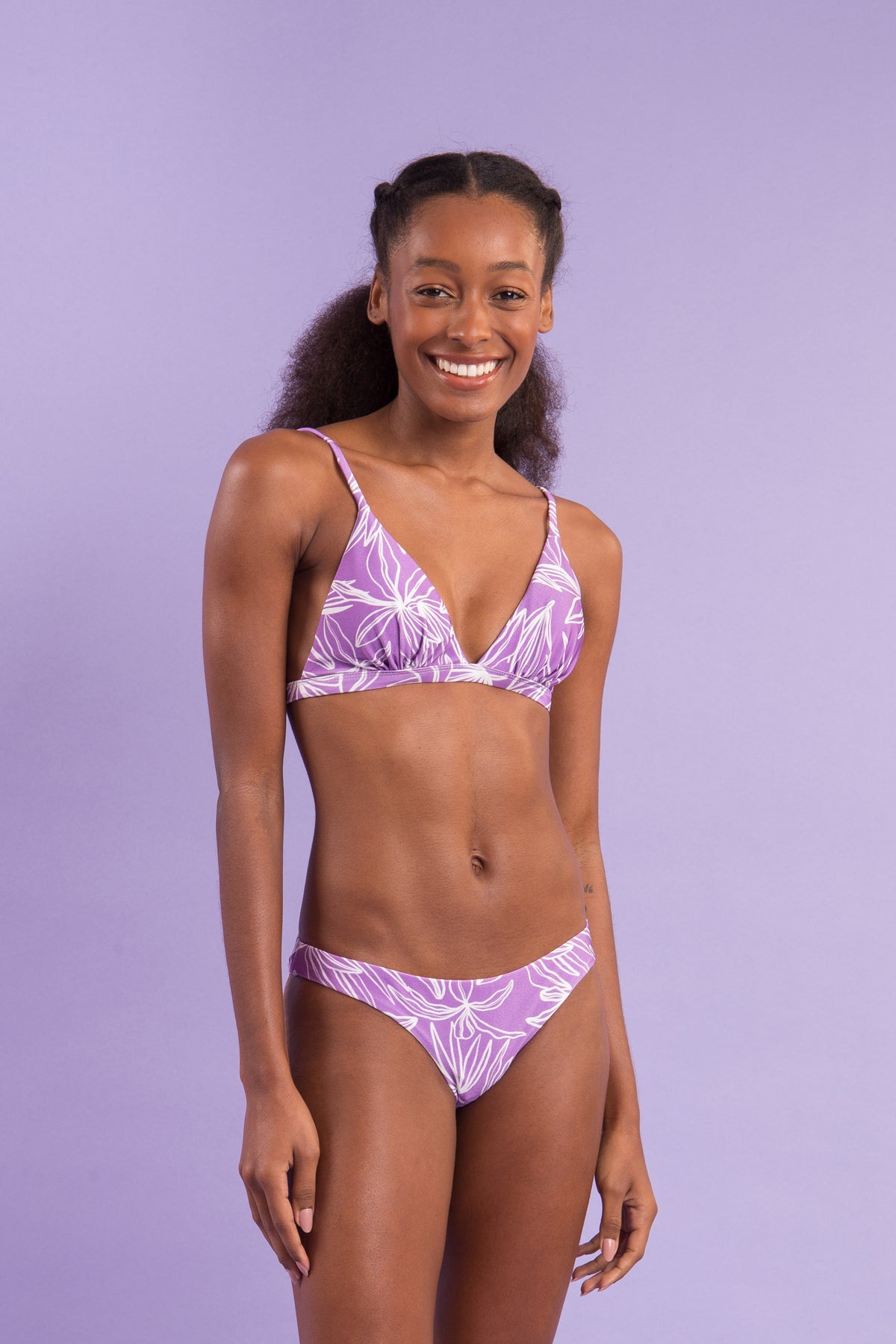 Image 09: Rio De Sol Two Piece Swimwear Set Trail-Purple Tri-Fixo Essential