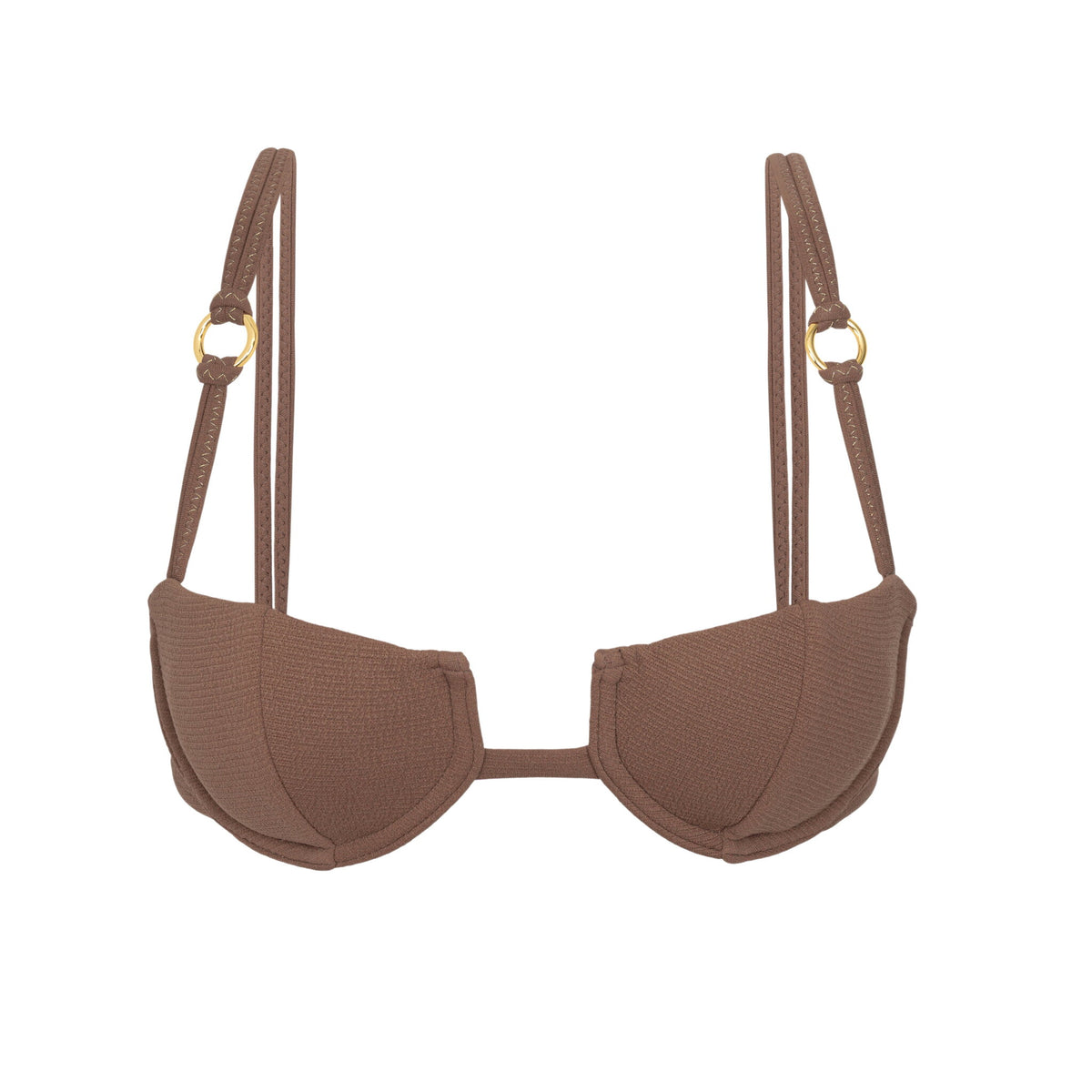 Product Front: Rio De Sol Bikini Tops Top Sand-Cappuccino Juliette-Aya
