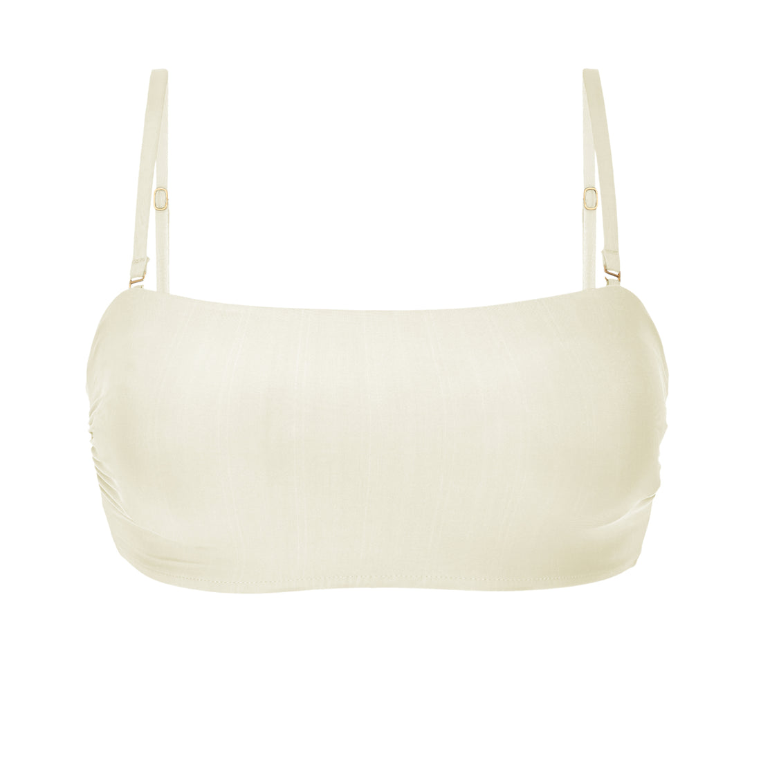 Product Front: Rio De Sol Bikini Tops Top Off-White Bandeau-Reto