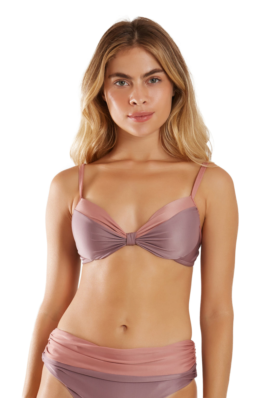 Gallery: Blueman Bikini Tops Top Bardot Bicolor Roxo